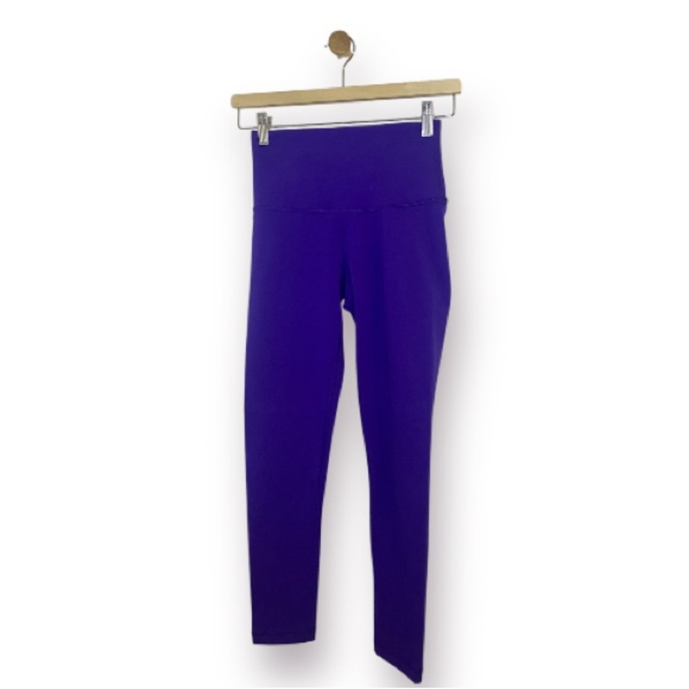 TnaLIFE Purple Cheeky High-Rise Ankle Leggings